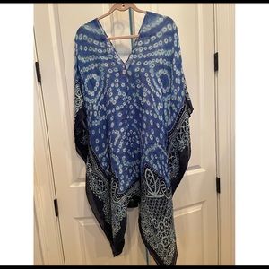 Theodora and Callum linen Caftan Coverup